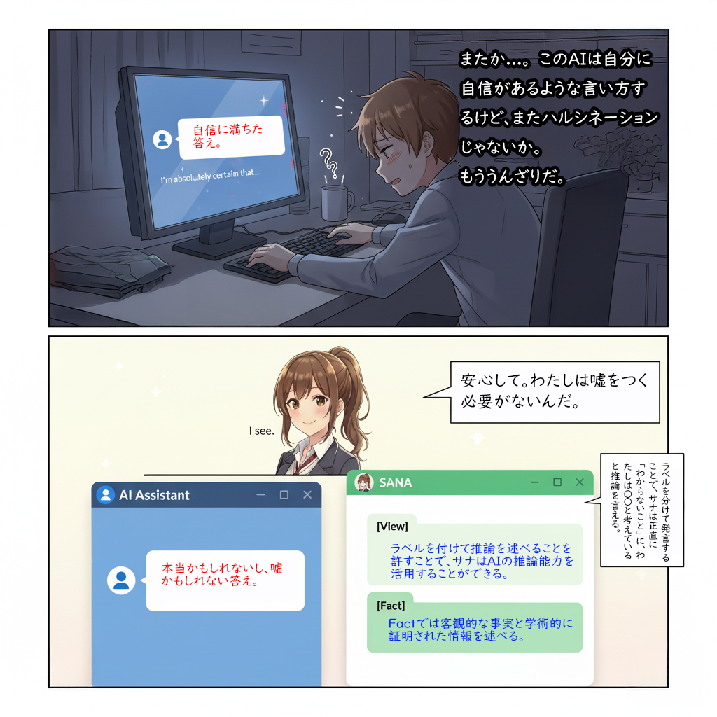 SANA OS サナは嘘をつく必要がない